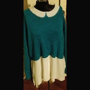 Cute scalloped trim shirt